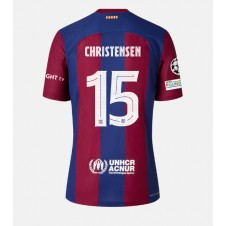 Barcelona Andreas Christensen #15 Hemmatröja 2023-24 Korta ärmar